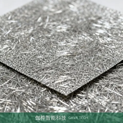 Stainless fibre felt texture